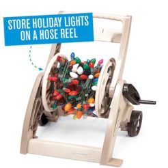 Wind Christmas Lights Around A Hose Reel