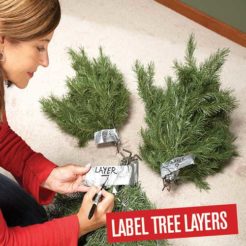 Label Christmas Tree Layers