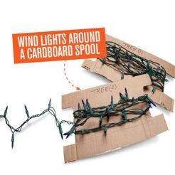 Create A DIY Spool For Christmas Light Storage
