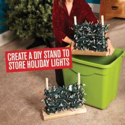 Build A Stand To Store Christmas Lights