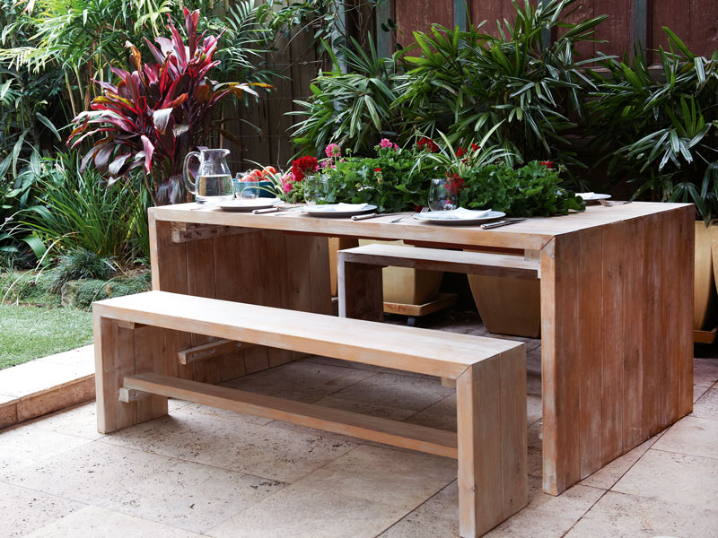 Build A Timber Outdoor Table New, Wooden Outdoor Furniture Nz