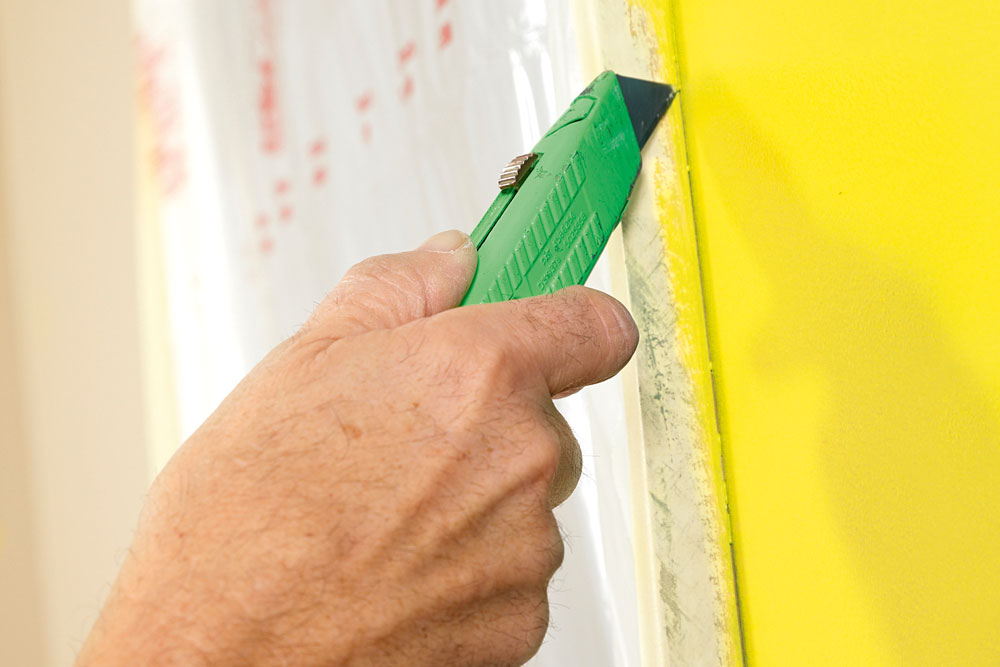 Remove masking tape without peeling paint
