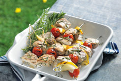 Tuna and cherry tomato kebabs, BBQ Recipe, Handyman magazine