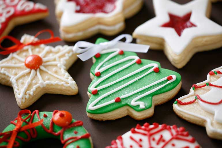 Iced Ornament Cookies