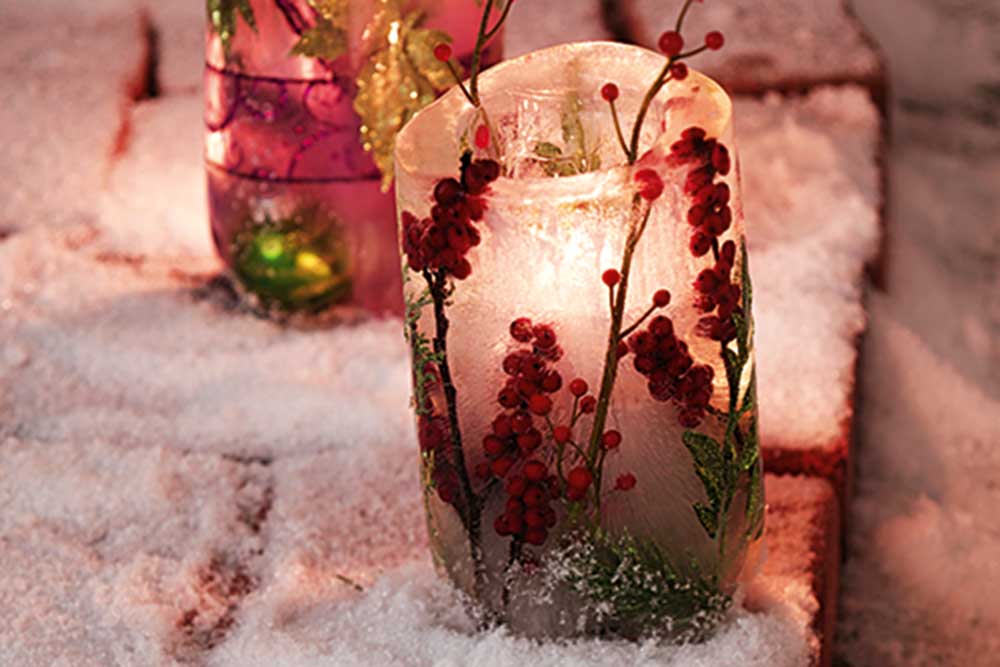 Make Candle Holders Made Of Ice