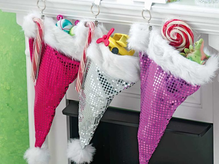 Use Santa Hats As Christmas Stockings