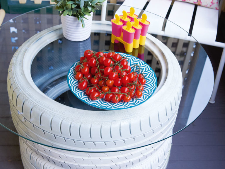 How To Turn Old Tyres Into A Table