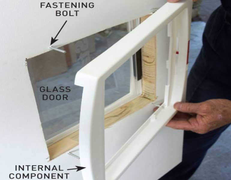 Step 6. Secure the pet door