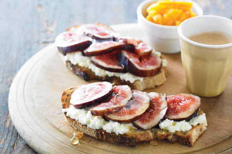 8. Figs On Toast With Ricotta 