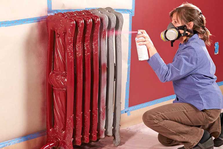 8. Paint over fixtures