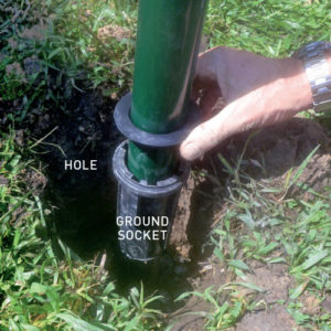 Step 3. Sink ground socket