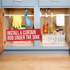Under-Sink Storage Rod