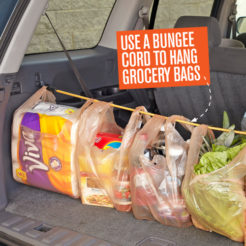 Keep groceries organised in the car