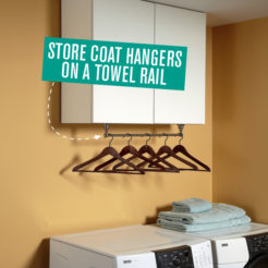 How To Store Coat Hangers In The Laundry