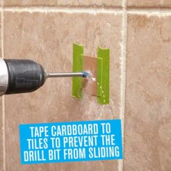Stop Drill Bits From Sliding On Tiles