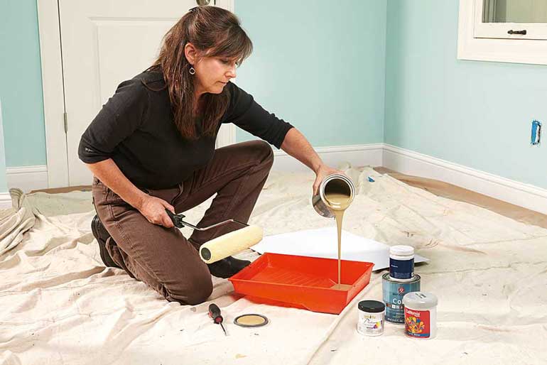 1. Use paint sample pots