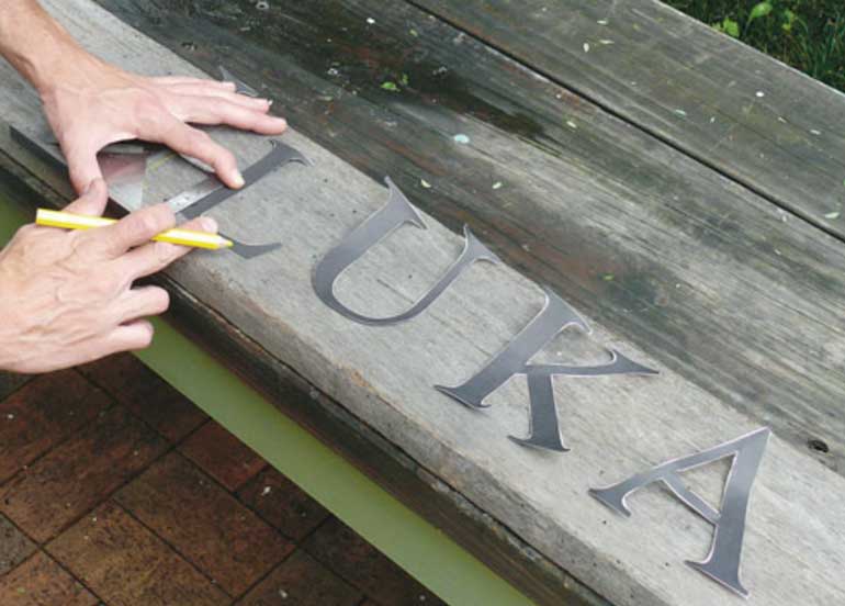 Step 2. Position the letters