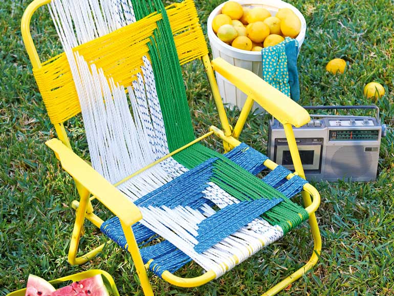 6. DIY Woven Seat 