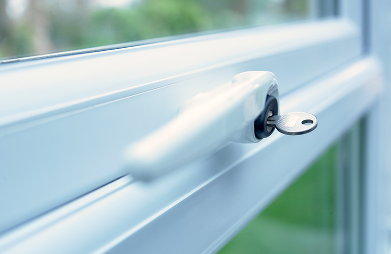 Add inexpensive door and window alarms