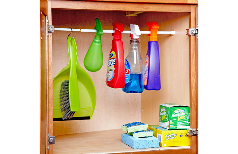 Keep Your Spray Bottles in Line