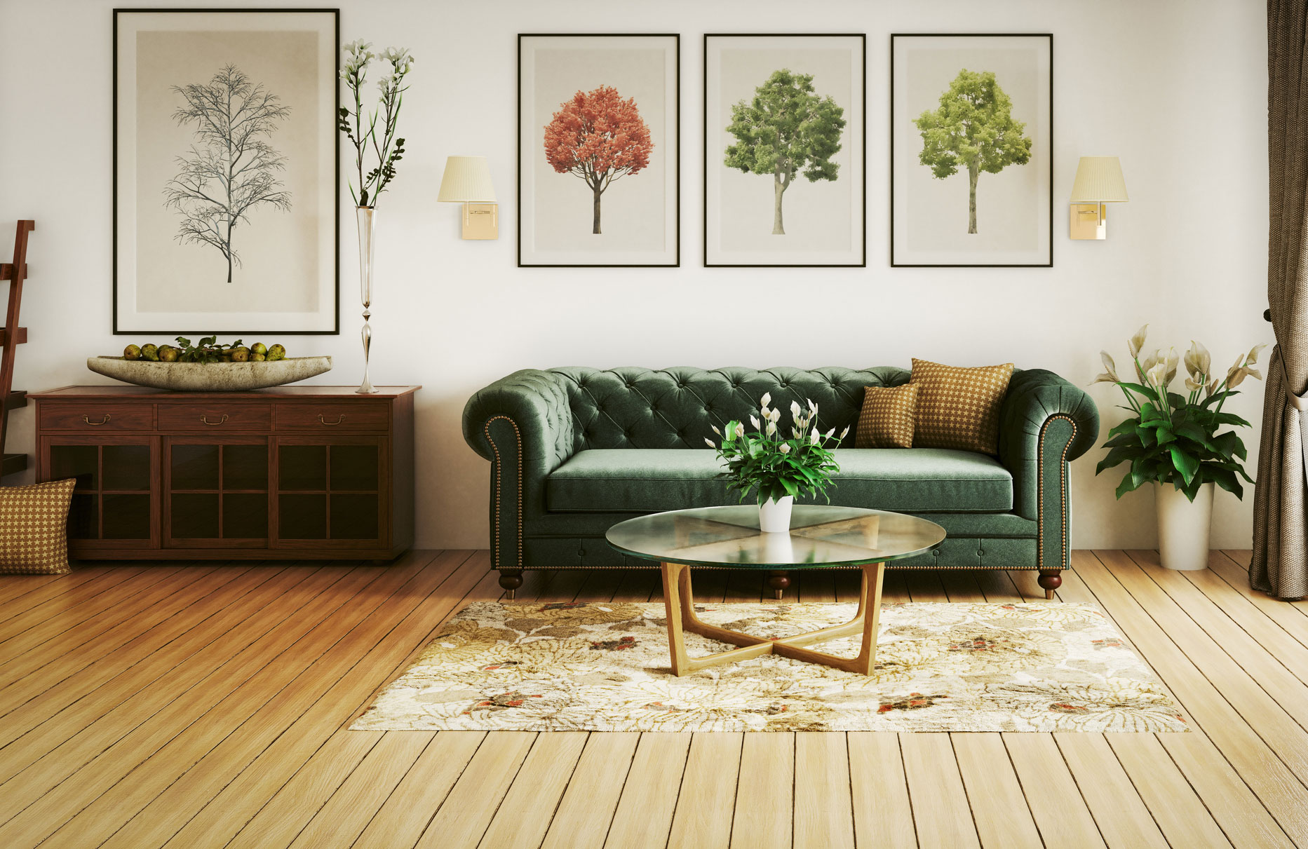 Hang artwork at the right height