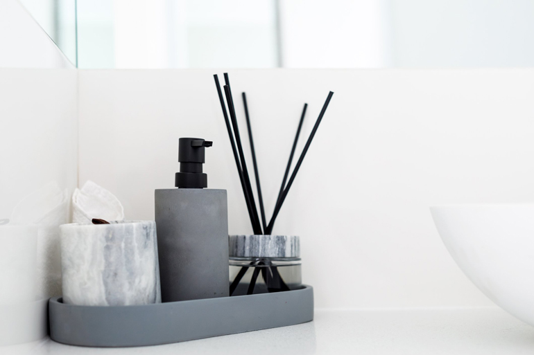 Clear the clutter in the bathroom