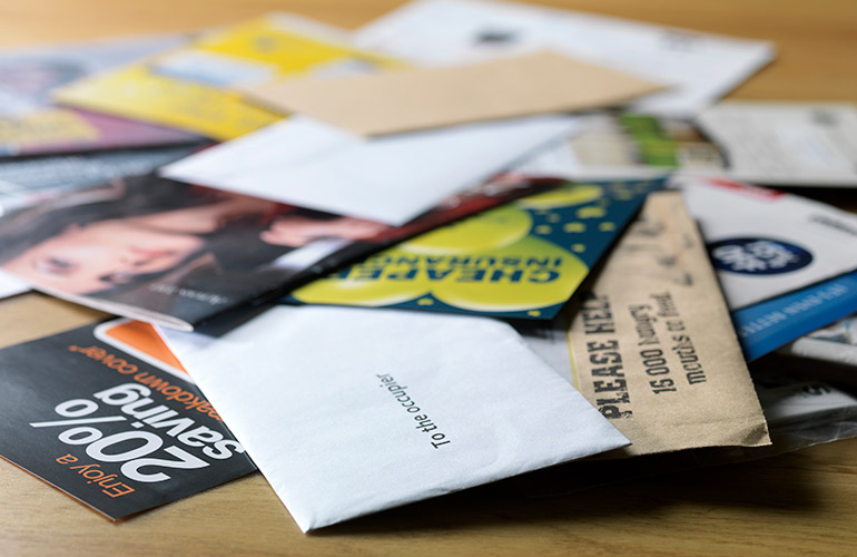 You leave mail on the table