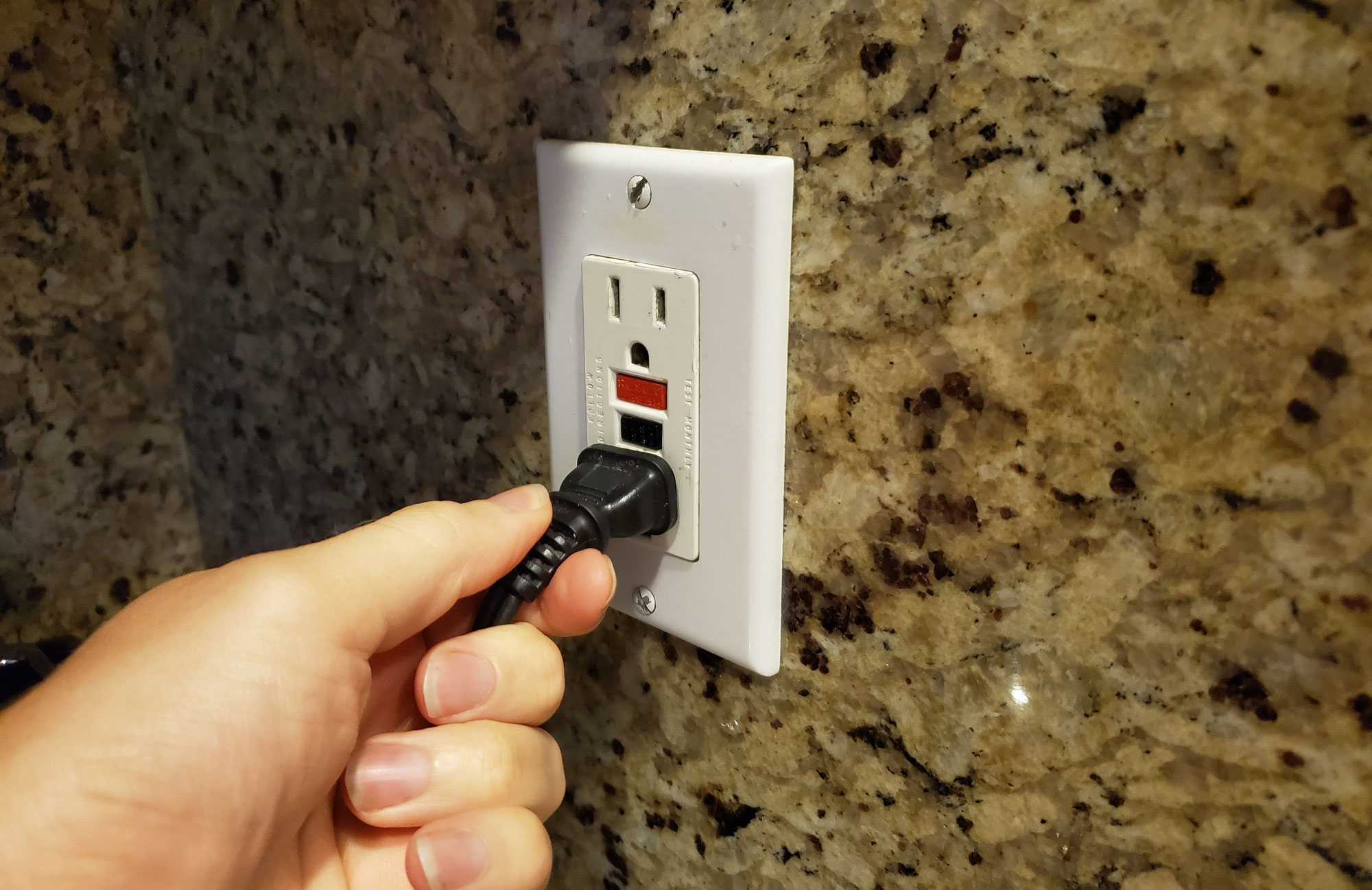 Electricians test their GFCIs monthly