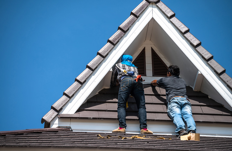 I’ll just climb up on the roof and take a look