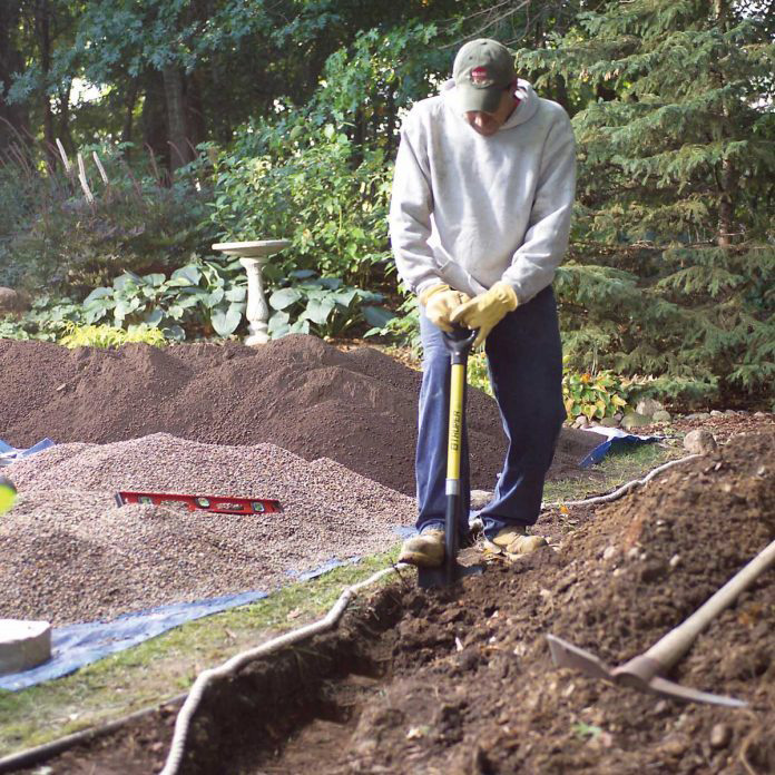 Step 1: Dig the trench