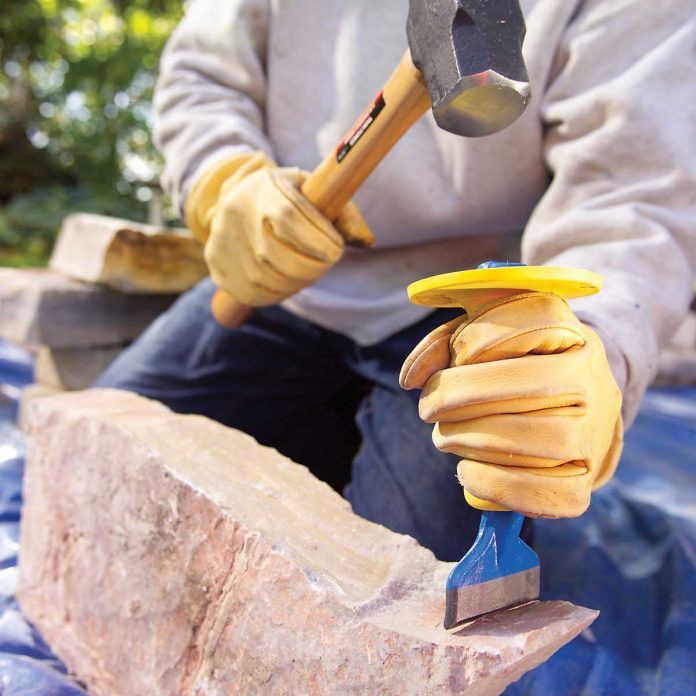 Step 5: Trim stones to fit