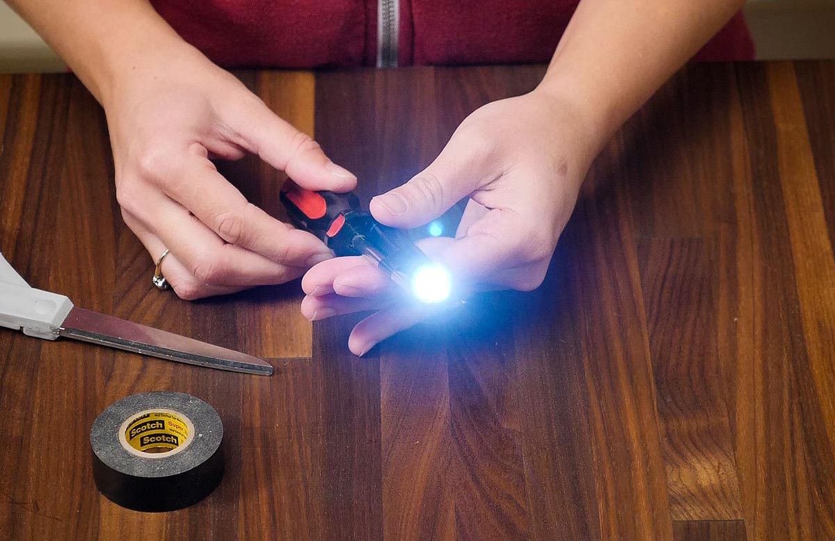 Lighted screwdriver hack