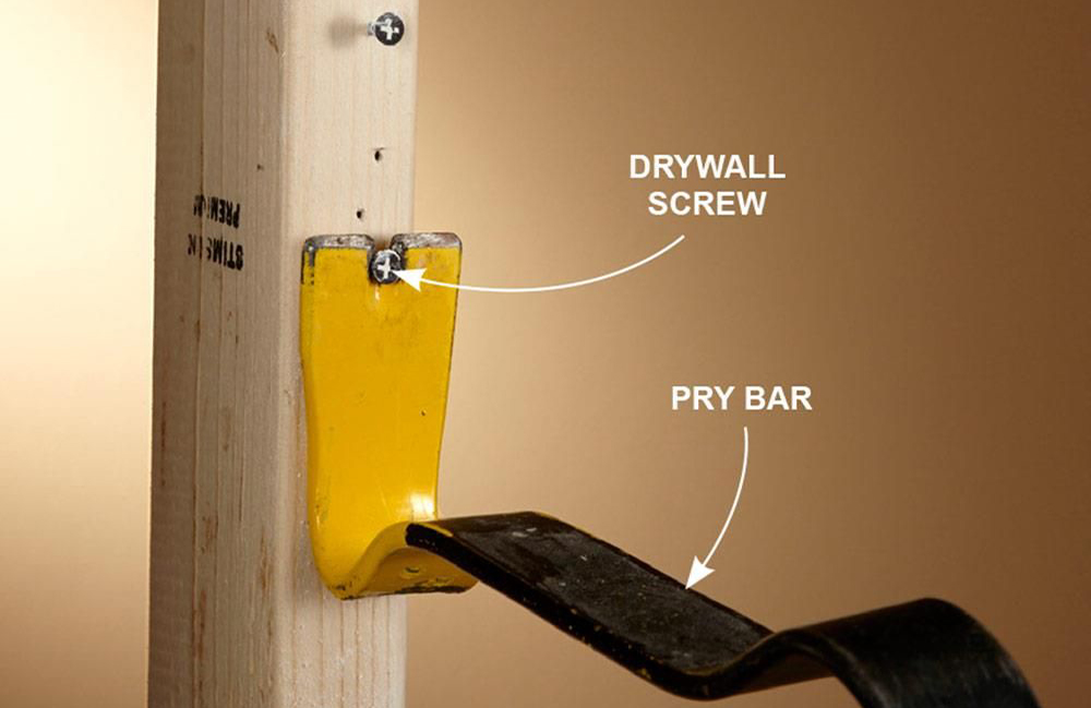 Pull drywall screws