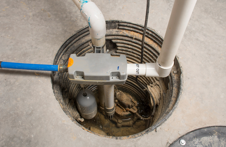 Test your sump pump before the beginning of the rainy season