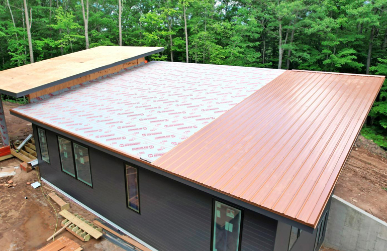 Install a metal roof