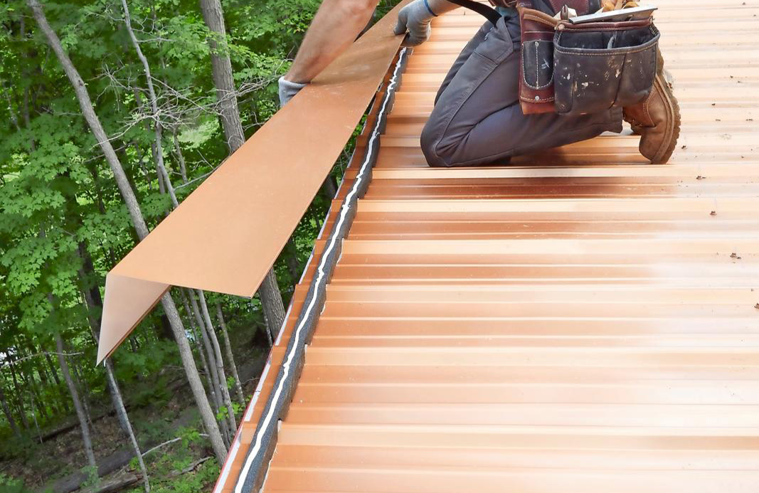 Secure the ridge cap