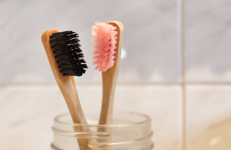 Thrifty toothbrush and toothpaste holder