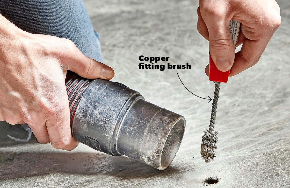 Clean out the hole