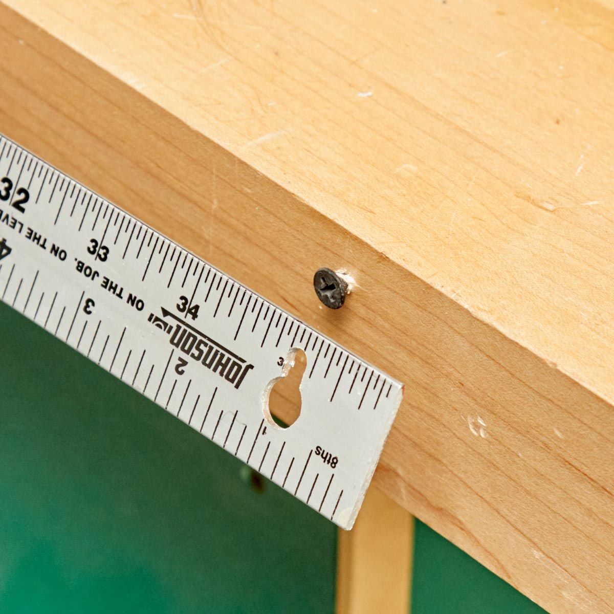 Adding a key-holed ruler to your bench