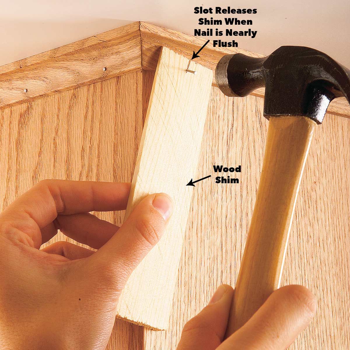 No-dent finish nailing