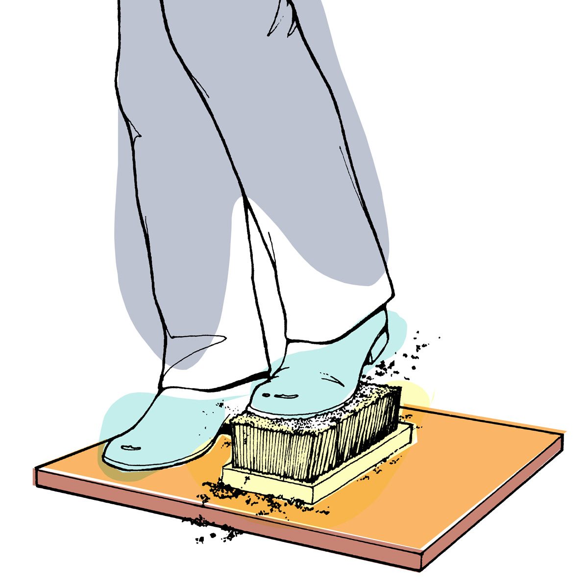 Portable shoe scraper