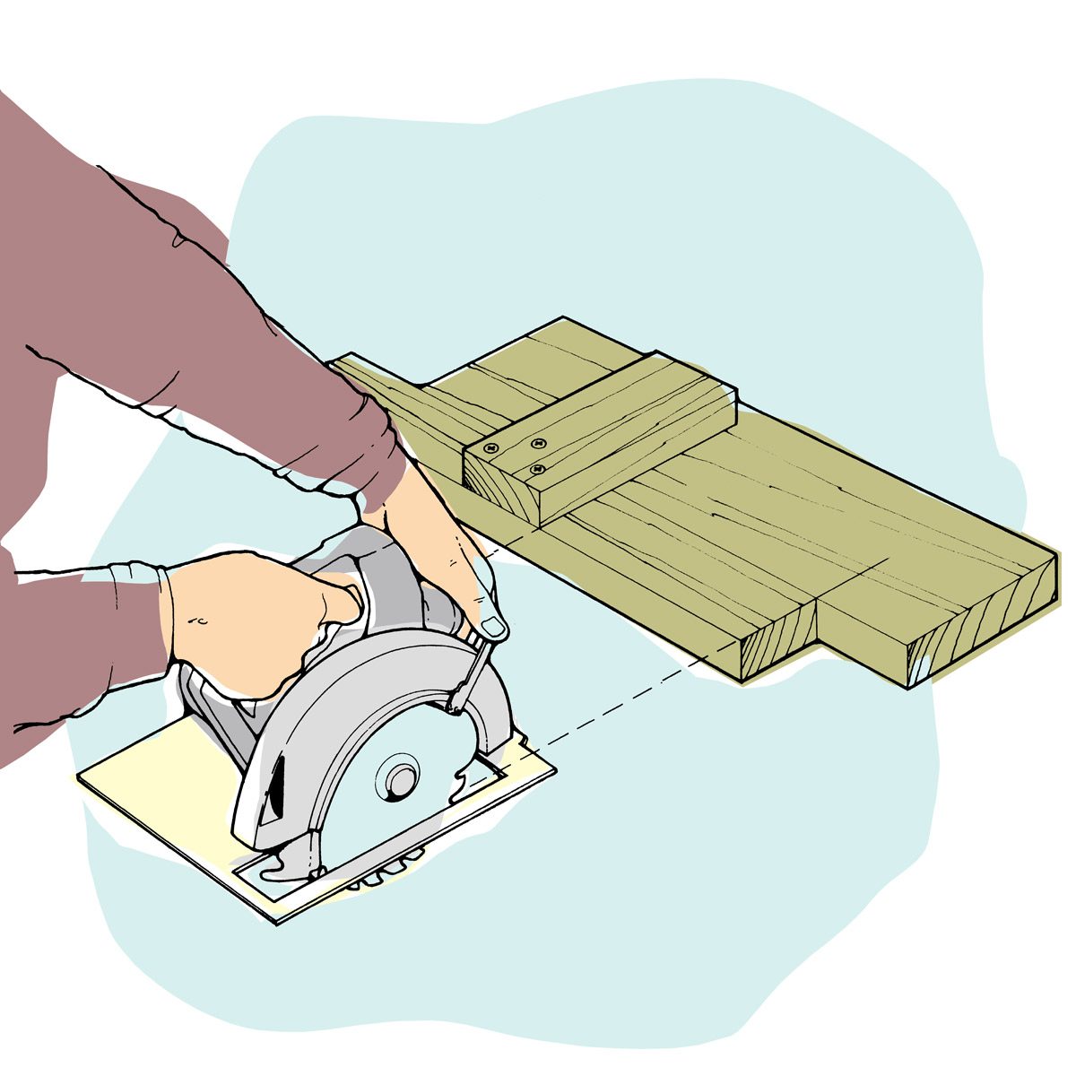 Circular saw guide