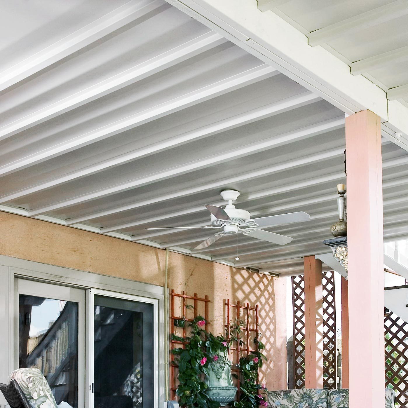 Install a roof under the deck