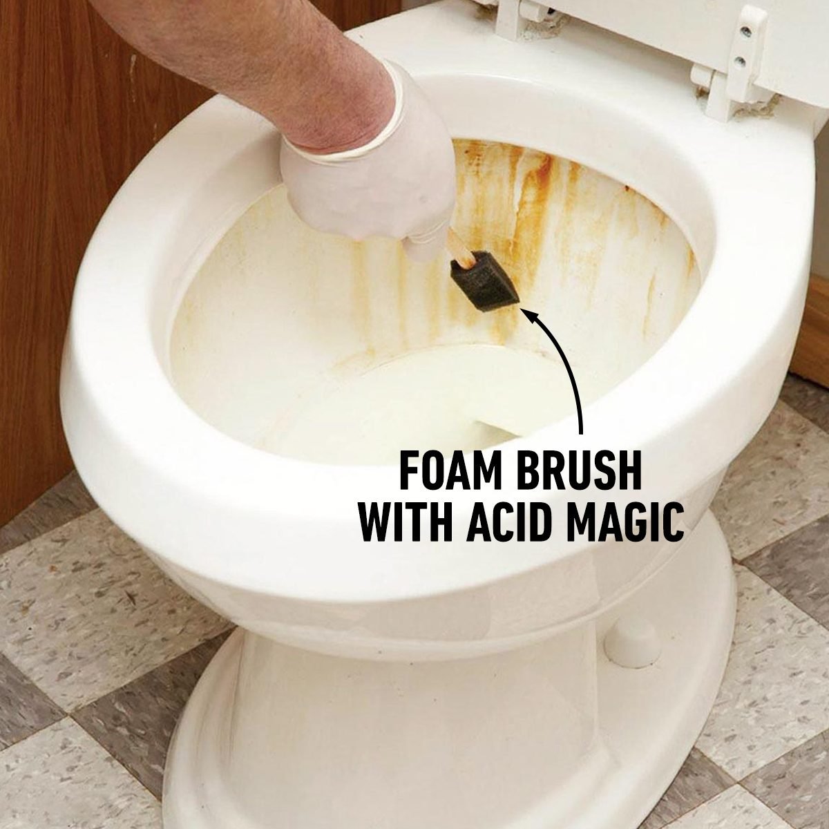 Remove stubborn rust stains with Acid Magic