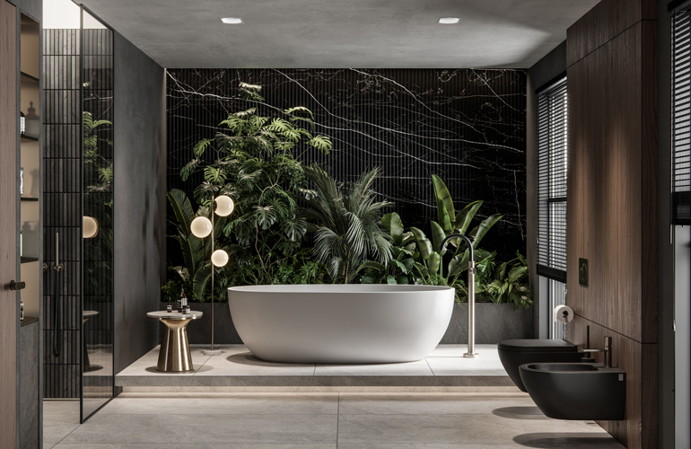 Luxury spa bathrooms
