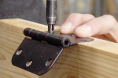 How to recess hinges on a door