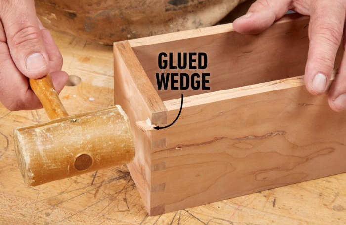 Step 19: Glue in the wedges