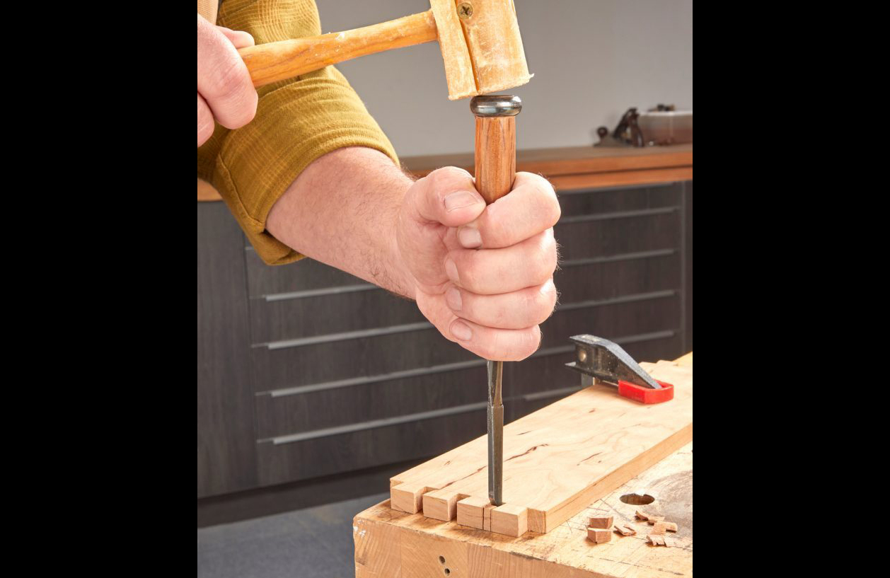 Step 7: Chop out second side